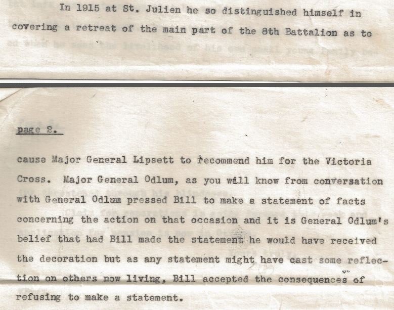 1933 letter from W.E. Davison