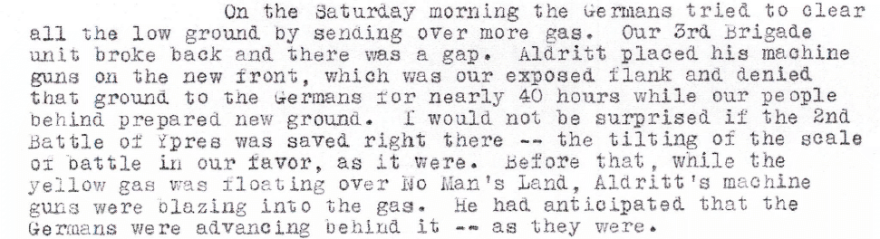 1938 July 14 C.V. Combe letter to Maj. Northwood